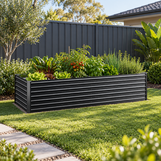 2-in-1 Medium Steel Garden Bed - Extra Deep (Assorted Dimension Options)