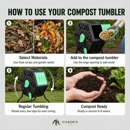 65L Tumbling Compost Bin