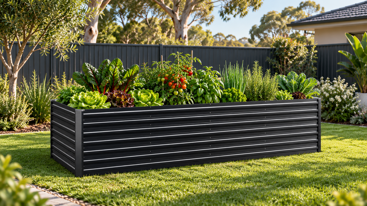 2-in-1 Medium Steel Garden Bed - Extra Deep (Assorted Dimension Options)