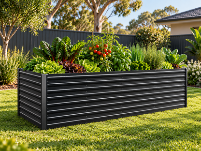 2-in-1 Medium Steel Garden Bed - Extra Deep (Assorted Dimension Options)